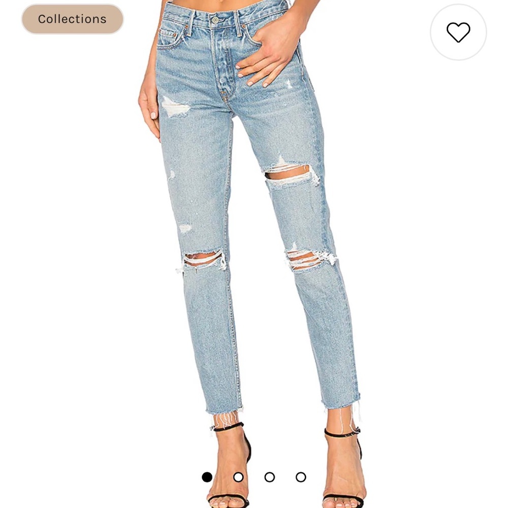 GRLFRND Karolina High-Rise Skinny Jean ; Size 25; Color: A little more love